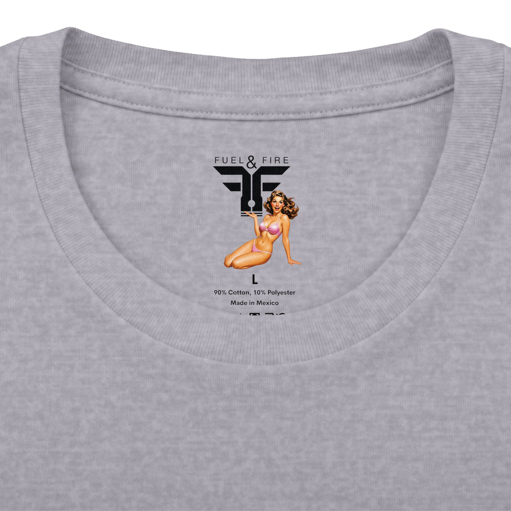 Fuel & Fire Patriotic Tee — "One Nation Under God With Liberty" Vintage American Flag Shirt