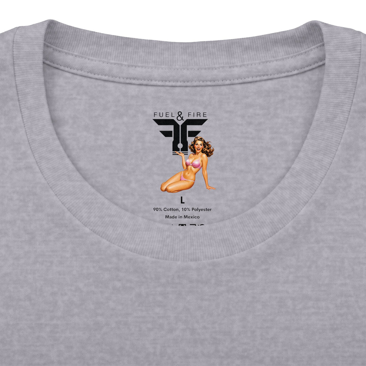 Fuel & Fire Patriotic Tee — "One Nation Under God With Liberty" Vintage American Flag Shirt