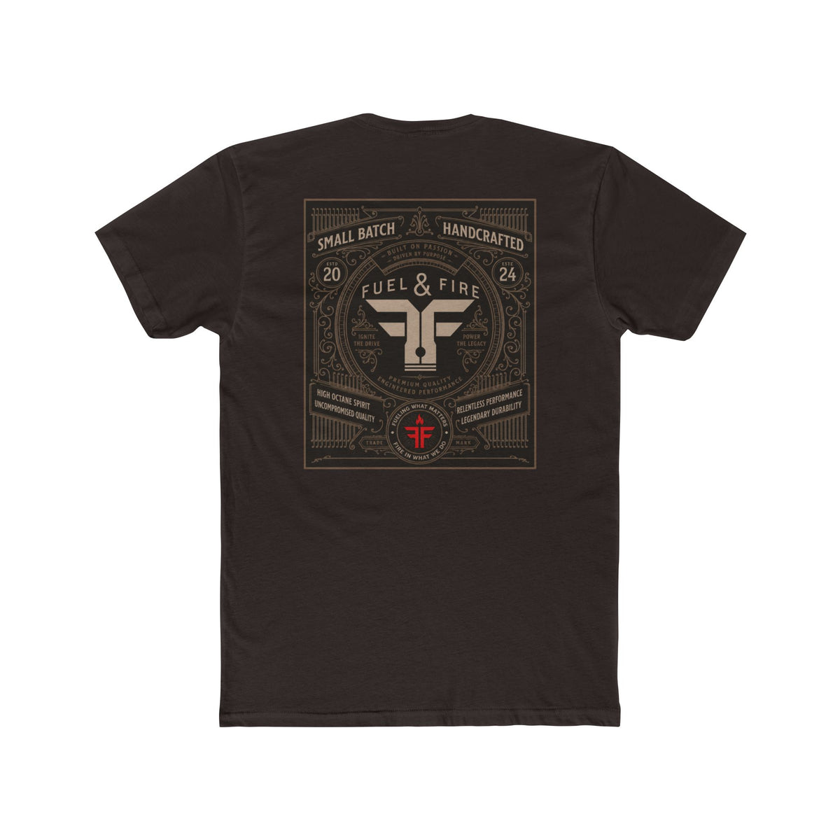Fuel & Fire Retro Logo Tee — Small Batch Handcrafted Graphic T-Shirt