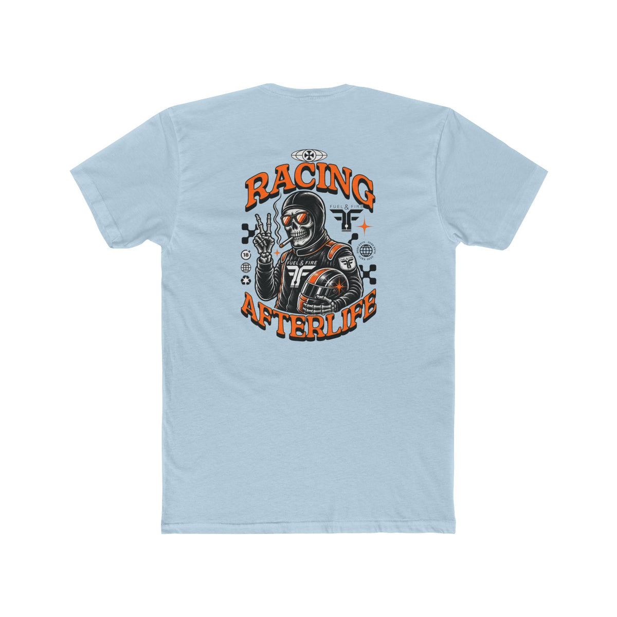 Racing Afterlife Tee — Vintage Skull Racer Graphic Shirt