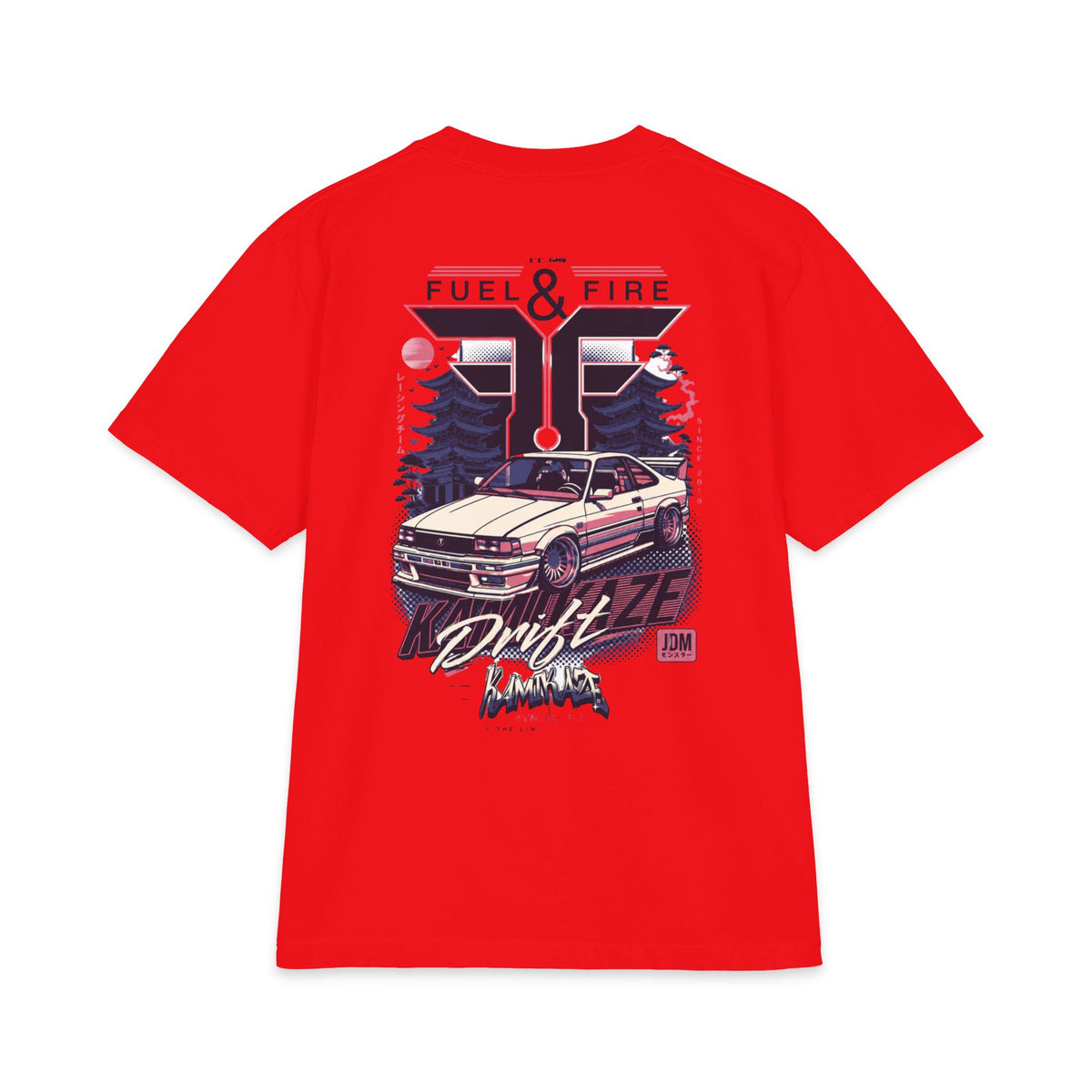 Drift Vibe T‑Shirt — Fuel & Fire Retro JDM Graphic Tee