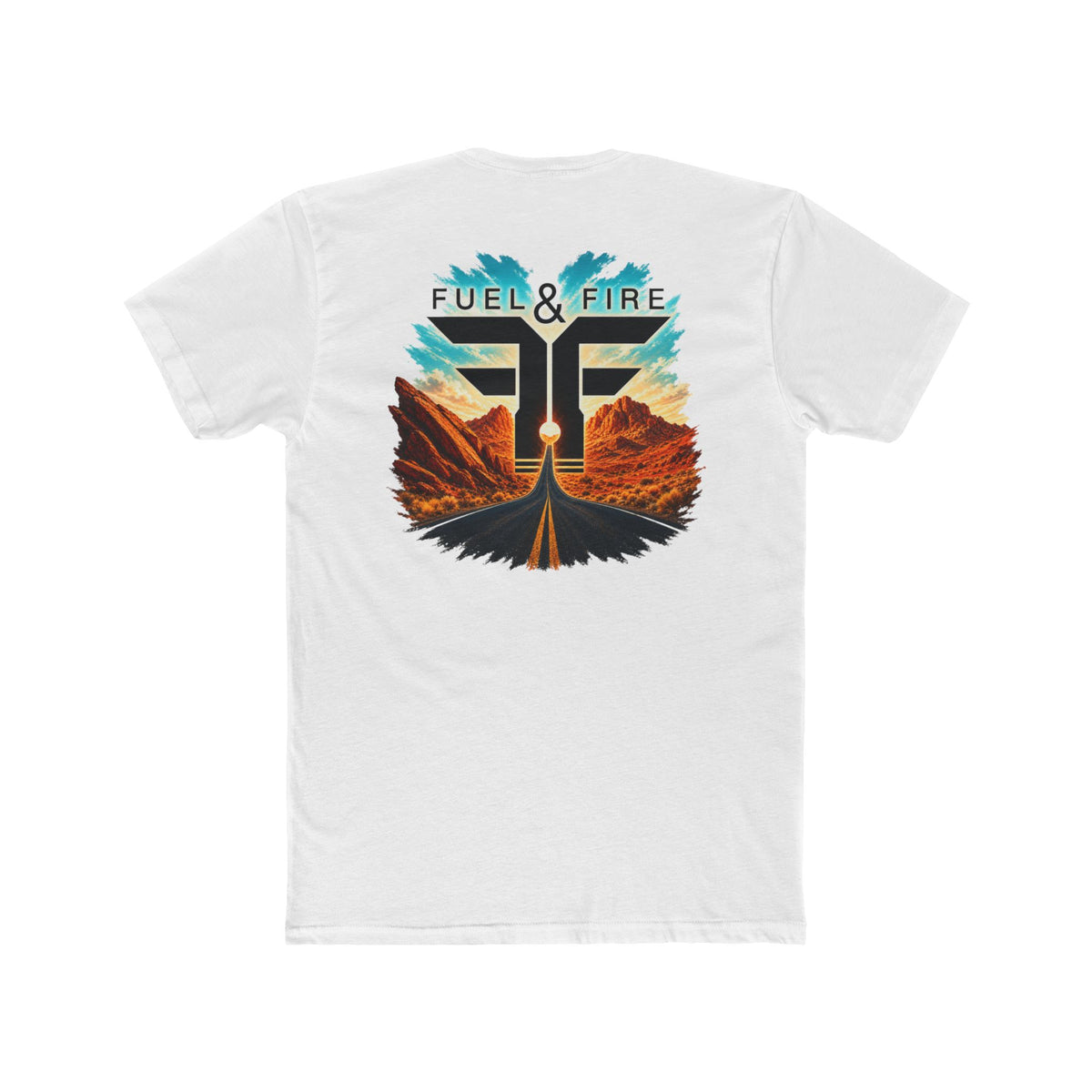 Fuel & Fire Road Trip Graphic Tee — Vintage Desert Sunset T‑Shirt