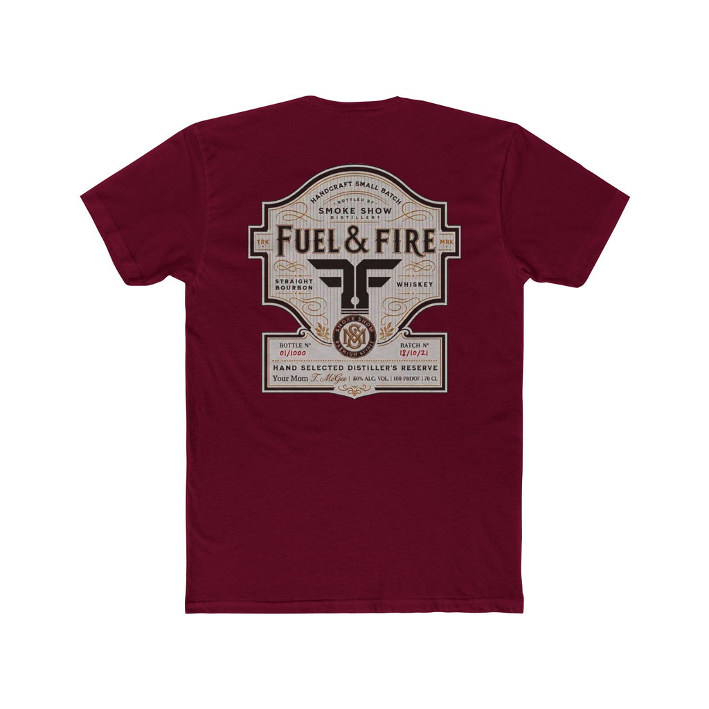 Fuel & Fire Smoke Show Distillery Tee — Vintage Whiskey Label Graphic T-Shirt