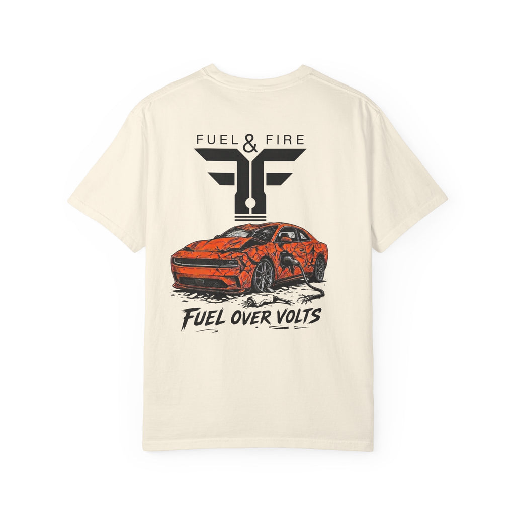 T-Shirt — Fuel & Fire 'Fuel Over Volts' Muscle Car Graphic Tee