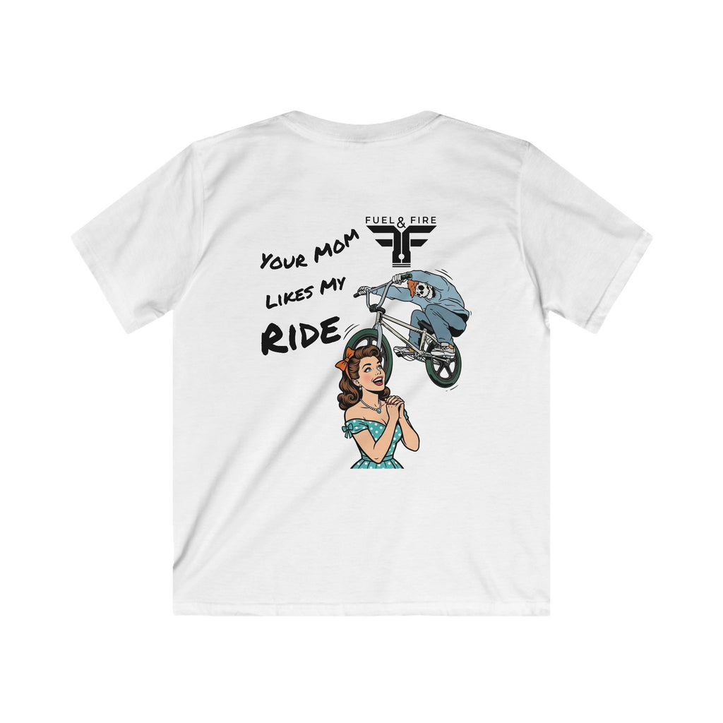Youth T‑Shirt "Your Mom Likes My Ride" Retro BMX Graphic Tee