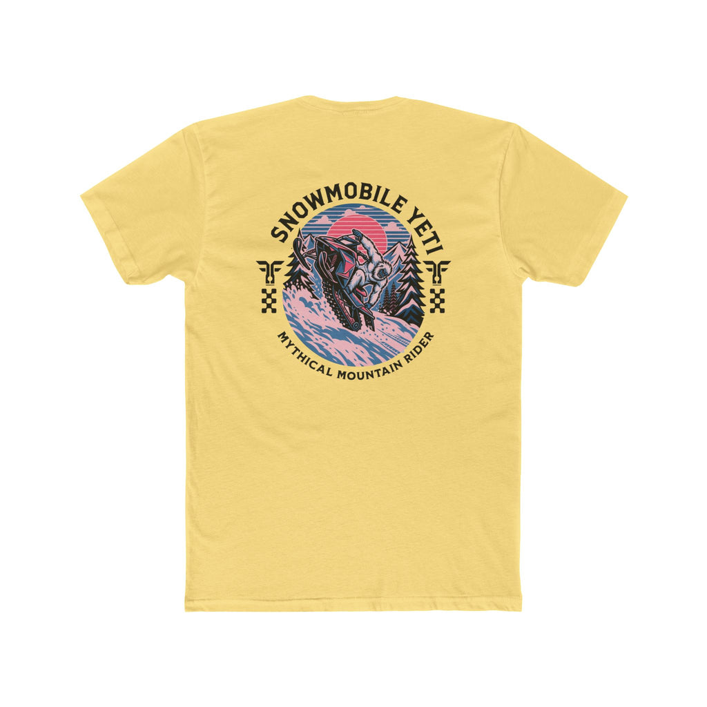 Snowmobile Yeti Tee — Mythical Mountain Riding T-Shirt