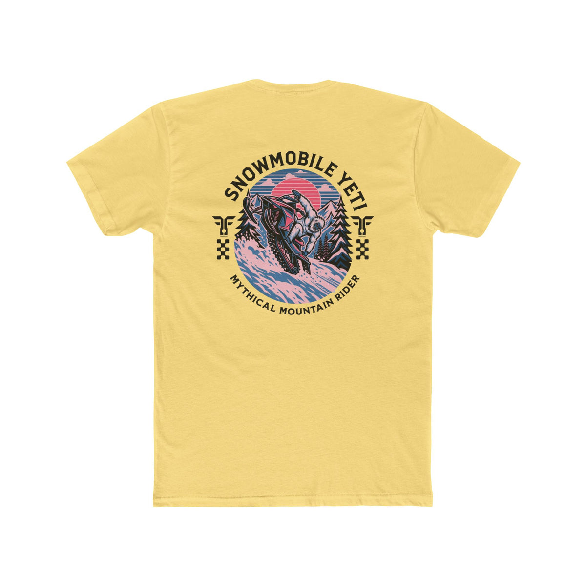 Snowmobile Yeti Tee — Mythical Mountain Riding T-Shirt