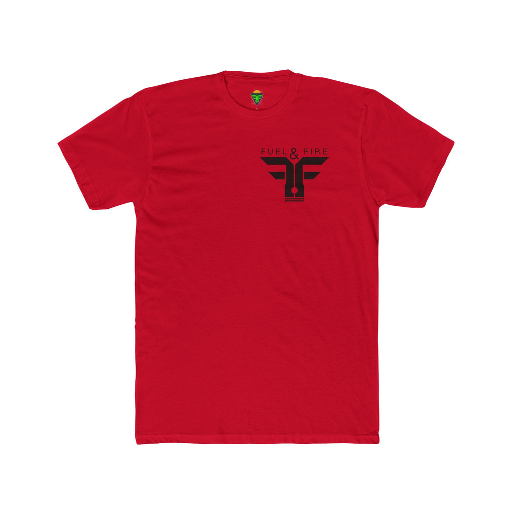 Fuel & Fire Tee — "Burn Rubber Not Skin" Vintage Muscle Car Graphic T-Shirt