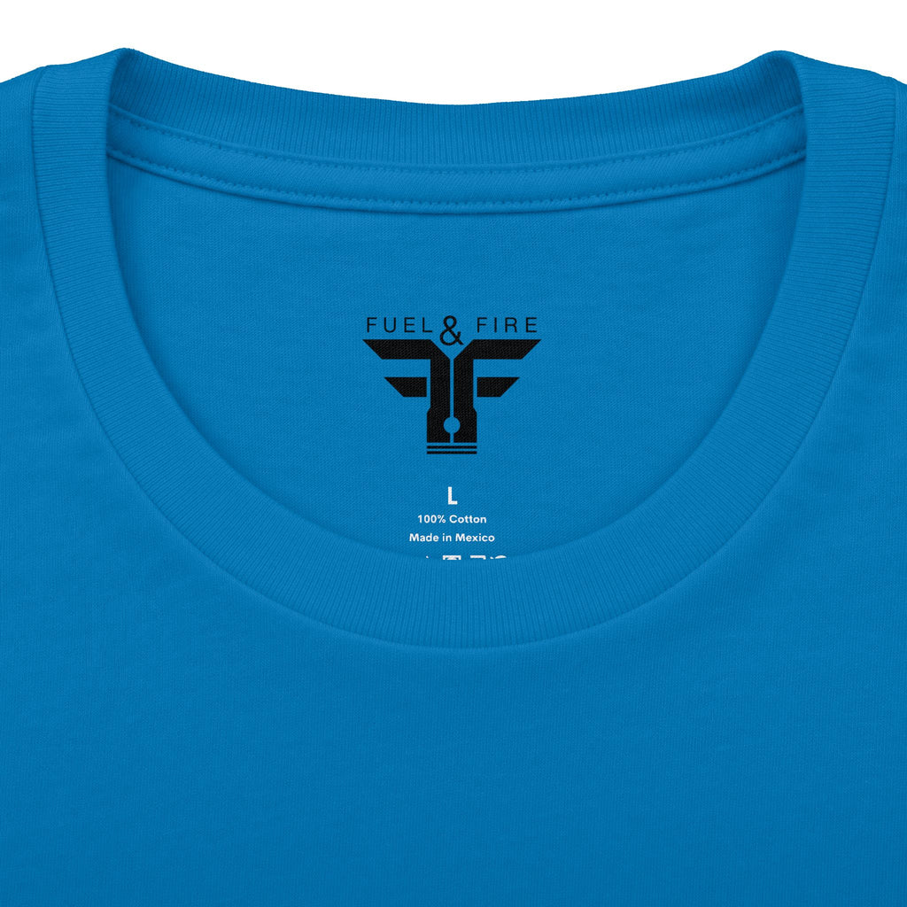 Fuel & Fire Cyberpunk City Tee — Retro Neon Racing Graphic T-Shirt
