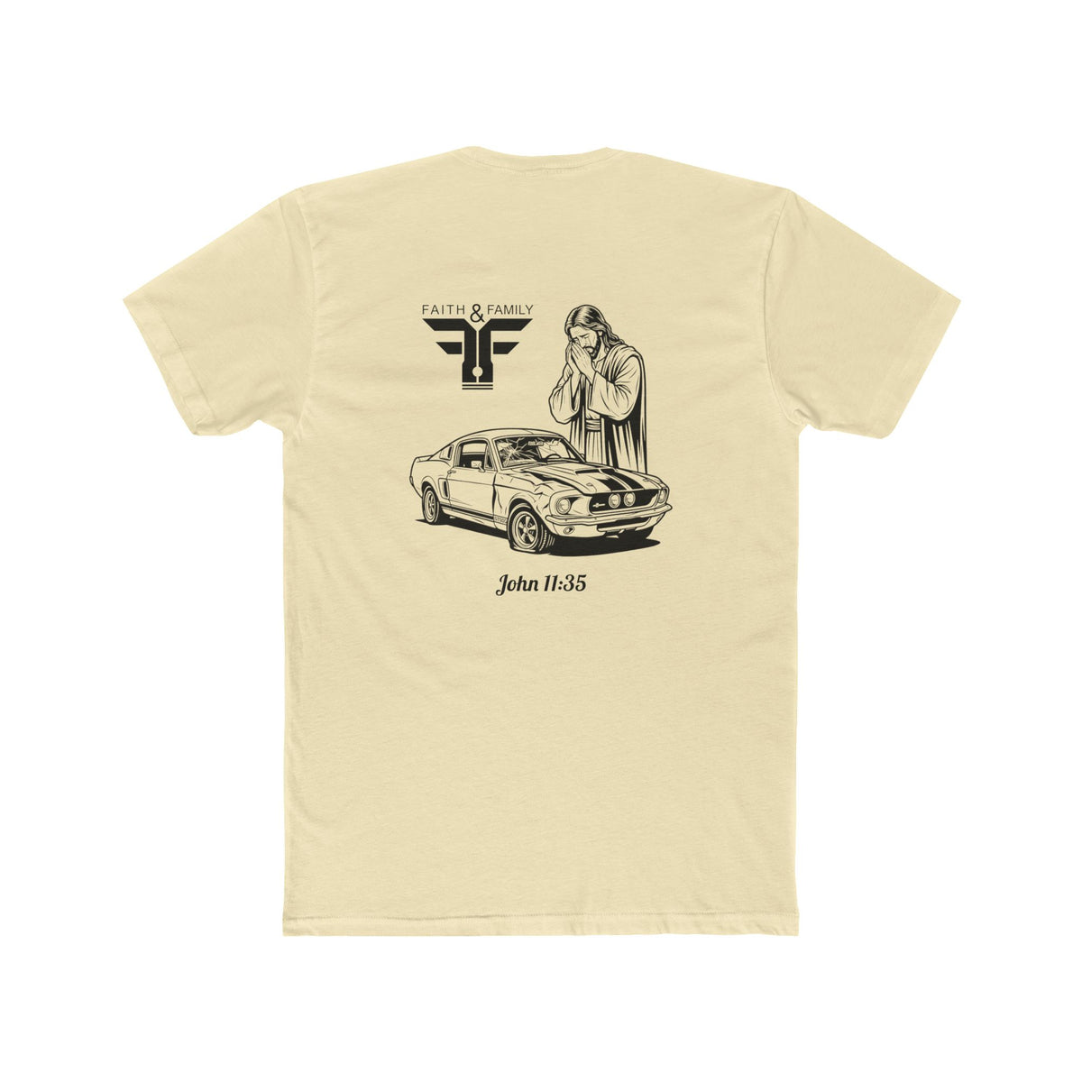 Christian Muscle Car T-Shirt — Jesus Wept (John 11:35)