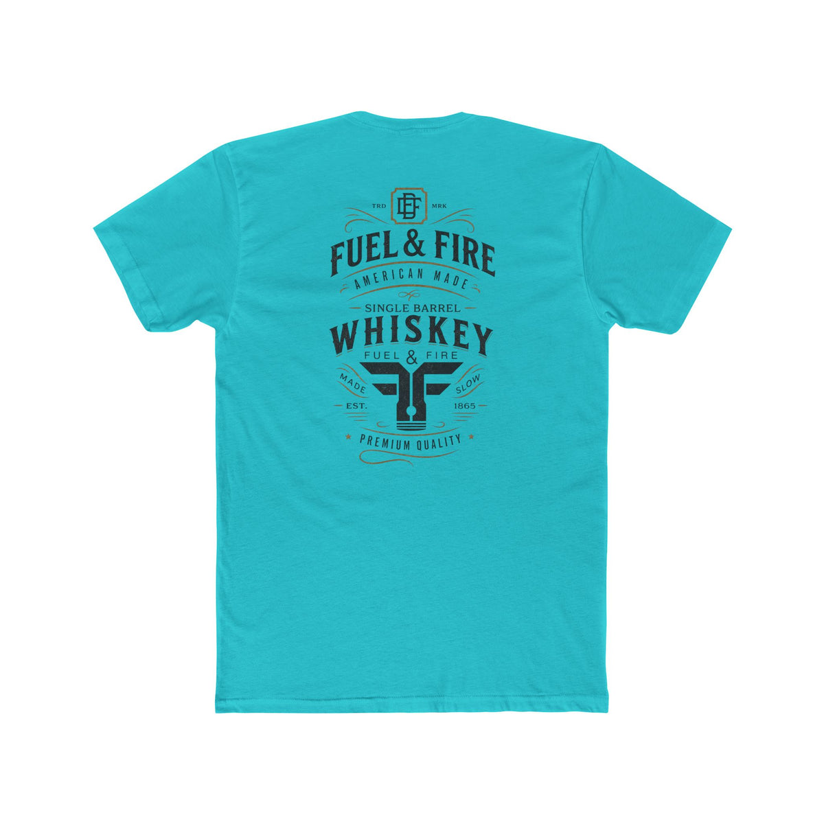 Fuel & Fire Whiskey Logo T-Shirt — Vintage Distillery Graphic Tee