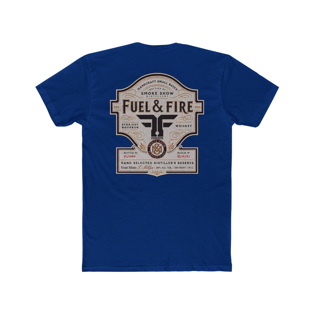 Fuel & Fire Smoke Show Distillery Tee — Vintage Whiskey Label Graphic T-Shirt