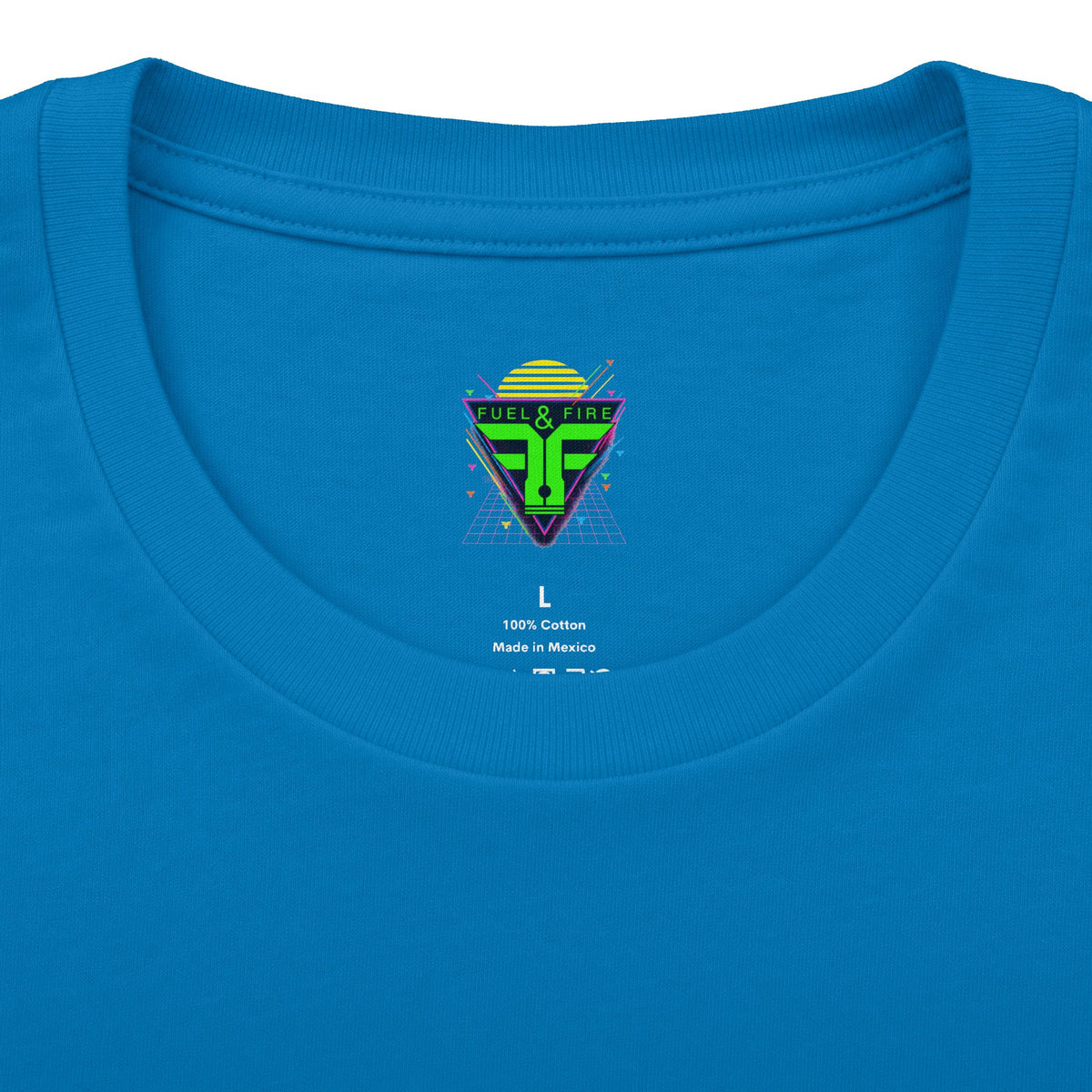 Retro Sunset Nero Rossa Car Tee — Palm Trees, Engine & "Burn Rubber Not Skin" Graphic