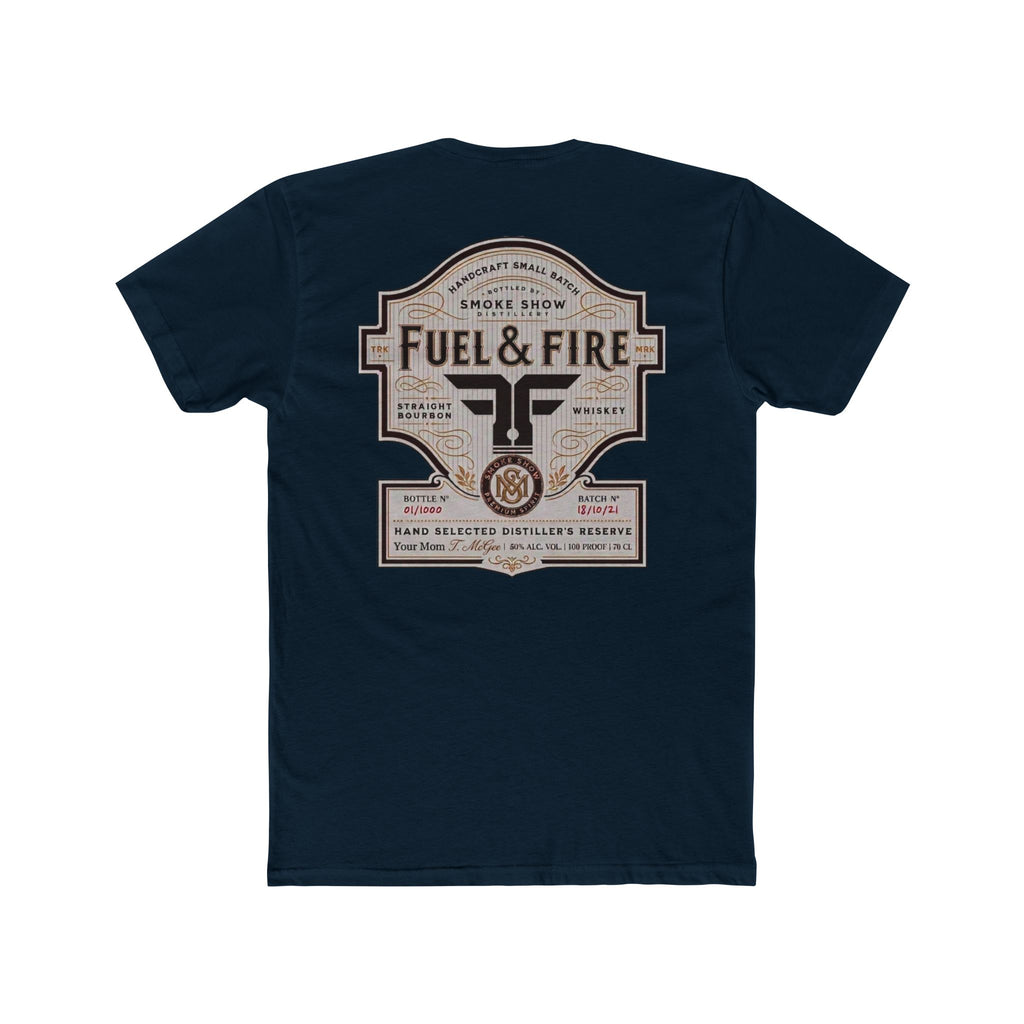 Fuel & Fire Smoke Show Distillery Tee — Vintage Whiskey Label Graphic T-Shirt