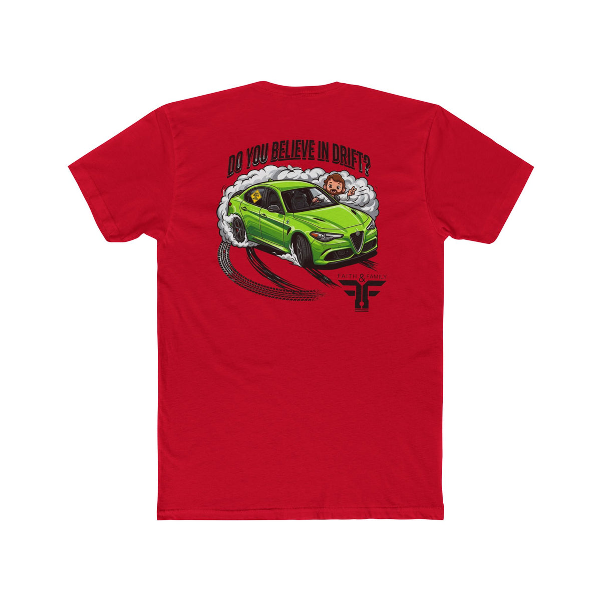 Baby Jesus Tee — "Do You Believe in Drift?" Car Racing T-Shirt