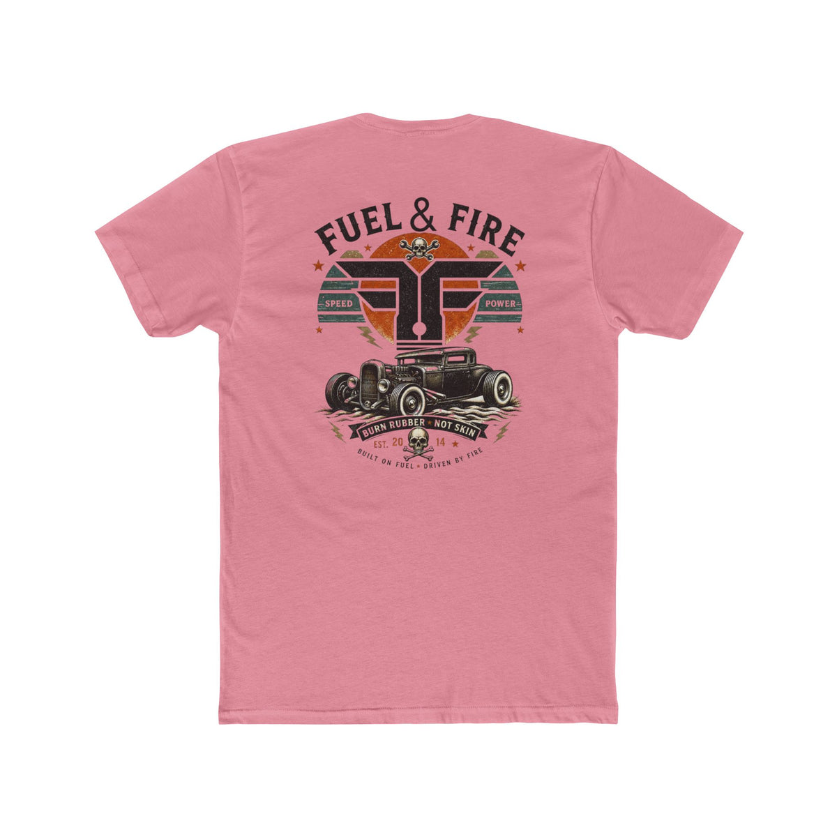 Fuel & Fire Bone Crusher Tee — Classic Hot Rod Graphic T-Shirt