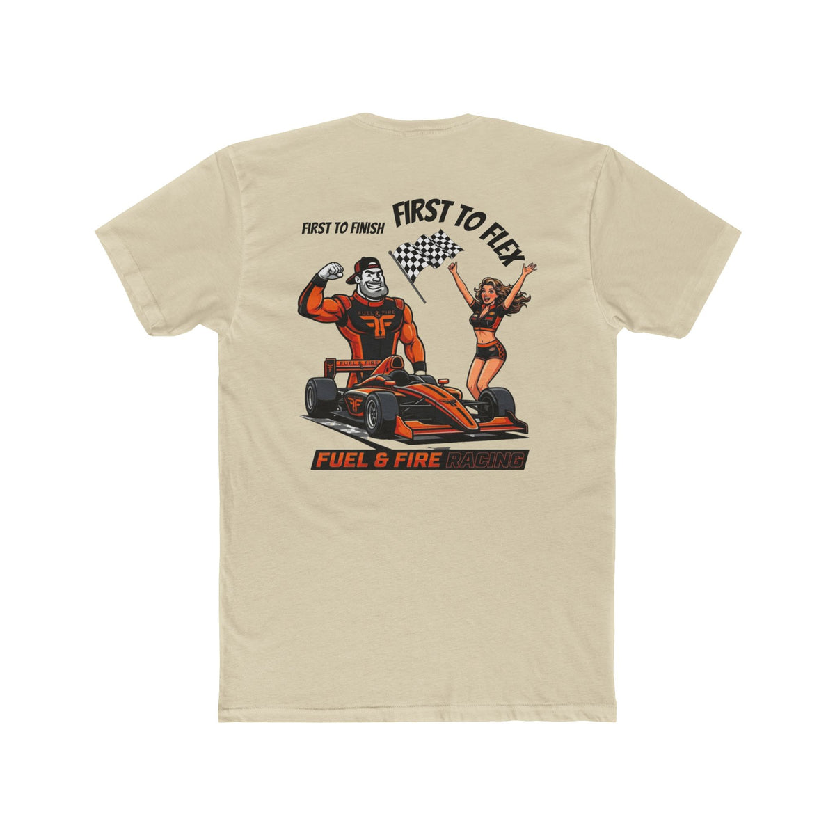 Big Block Bobby — “First to Flex” Fuel & Fire Graphic T‑Shirt