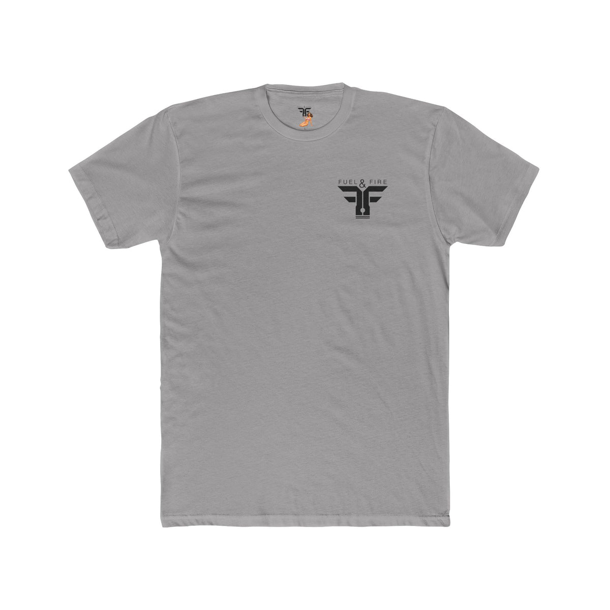 Crew Tee — 'Full & Fire' Burn Rubber Superbird Muscle Car Graphic T‑Shirt