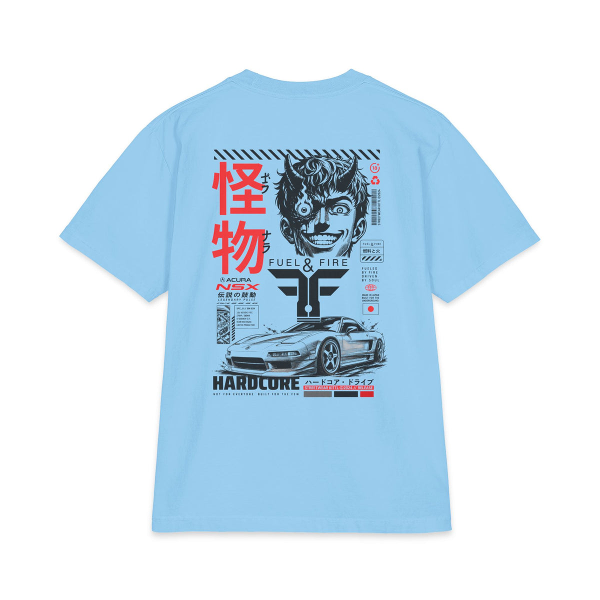 Fuel & Fire NSX T-Shirt — JDM Speed Anime Car Design