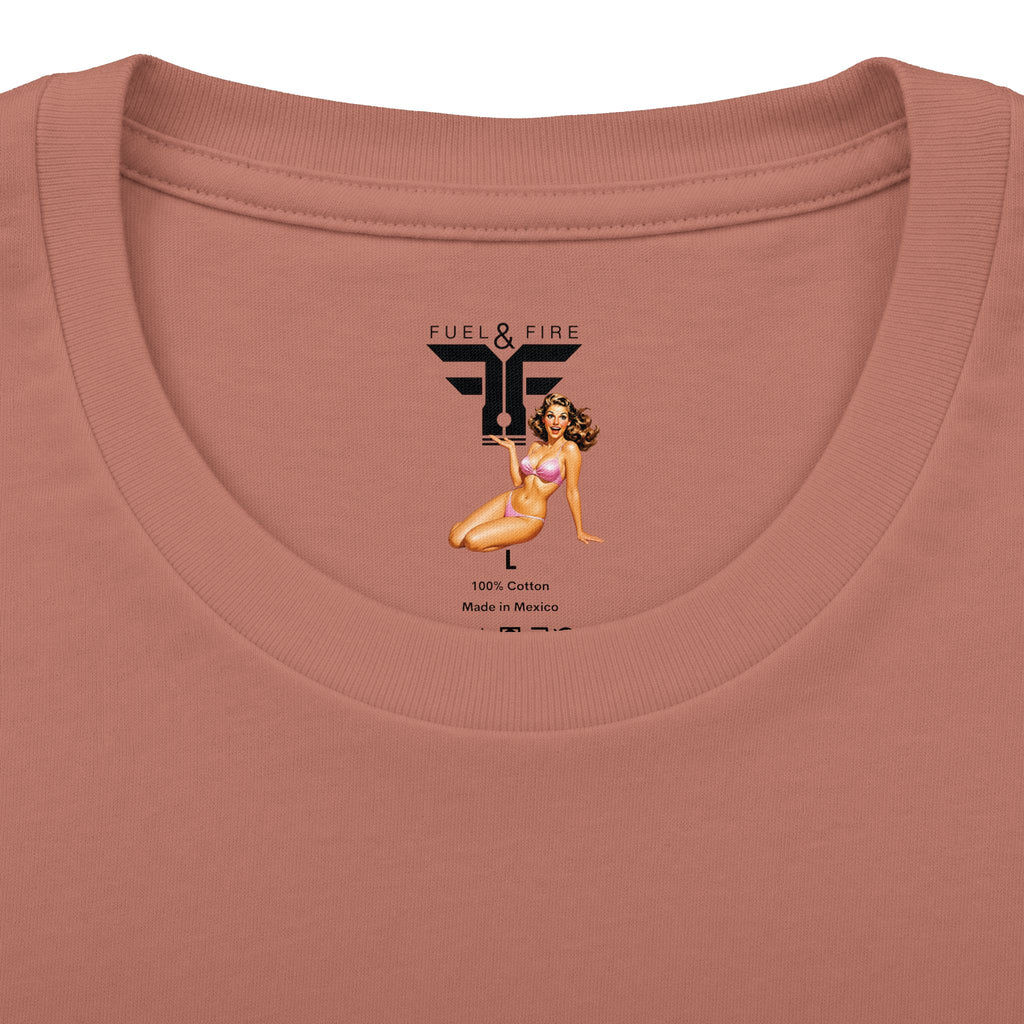 California Skull Tee - "Fuel & Fire" Retro Palm-Tree Graphic Cotton T-Shirt