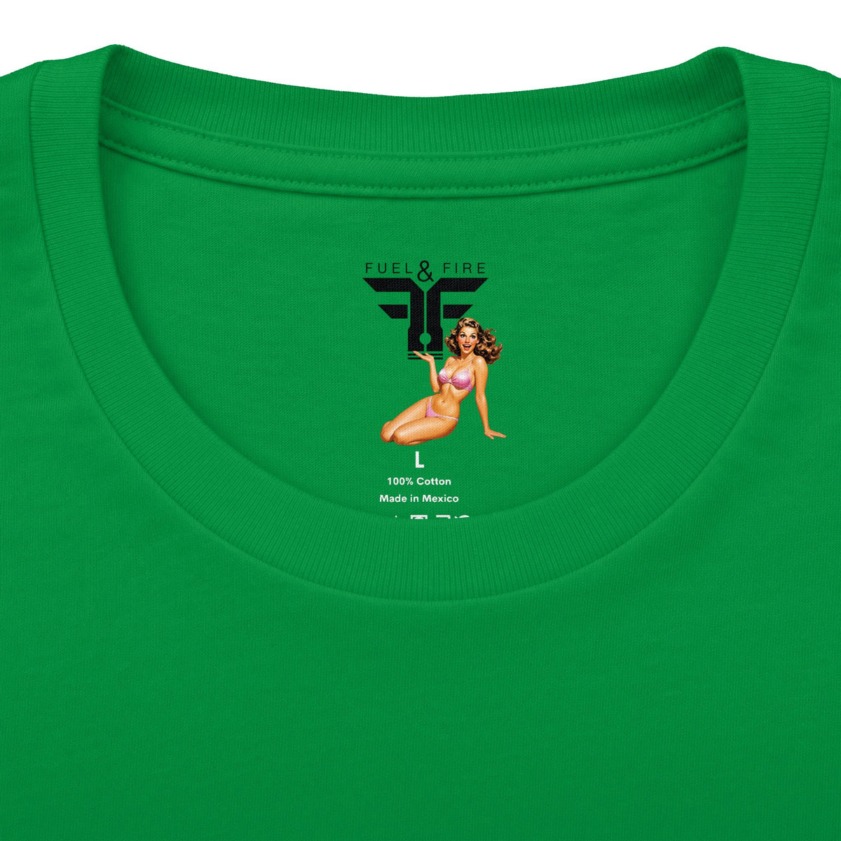 Drive-In Retro Tee — 'Fuel & Fire' Vintage Car Poster T-Shirt