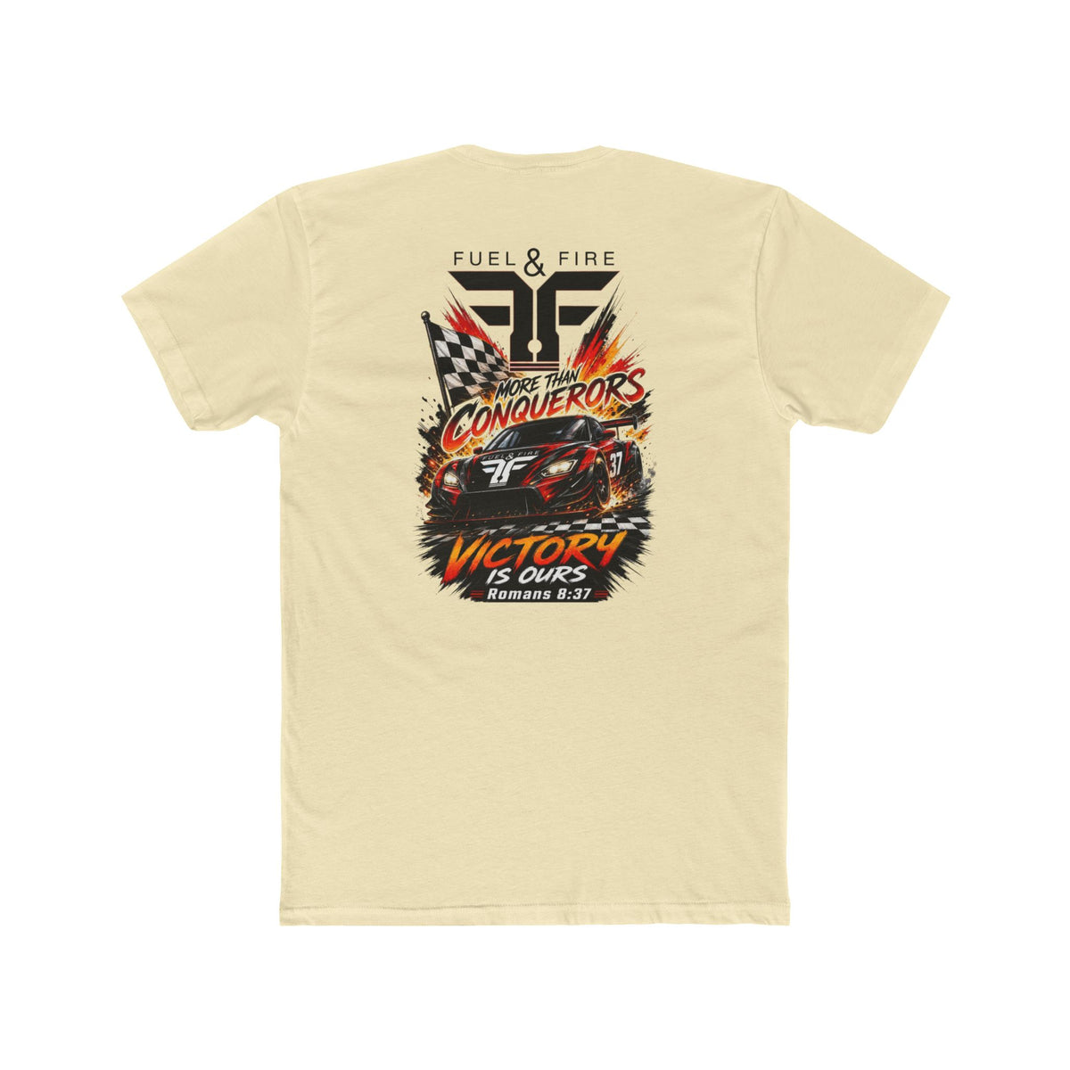 Racing Crew Tee — "Conquerors" Victory Car Graphic