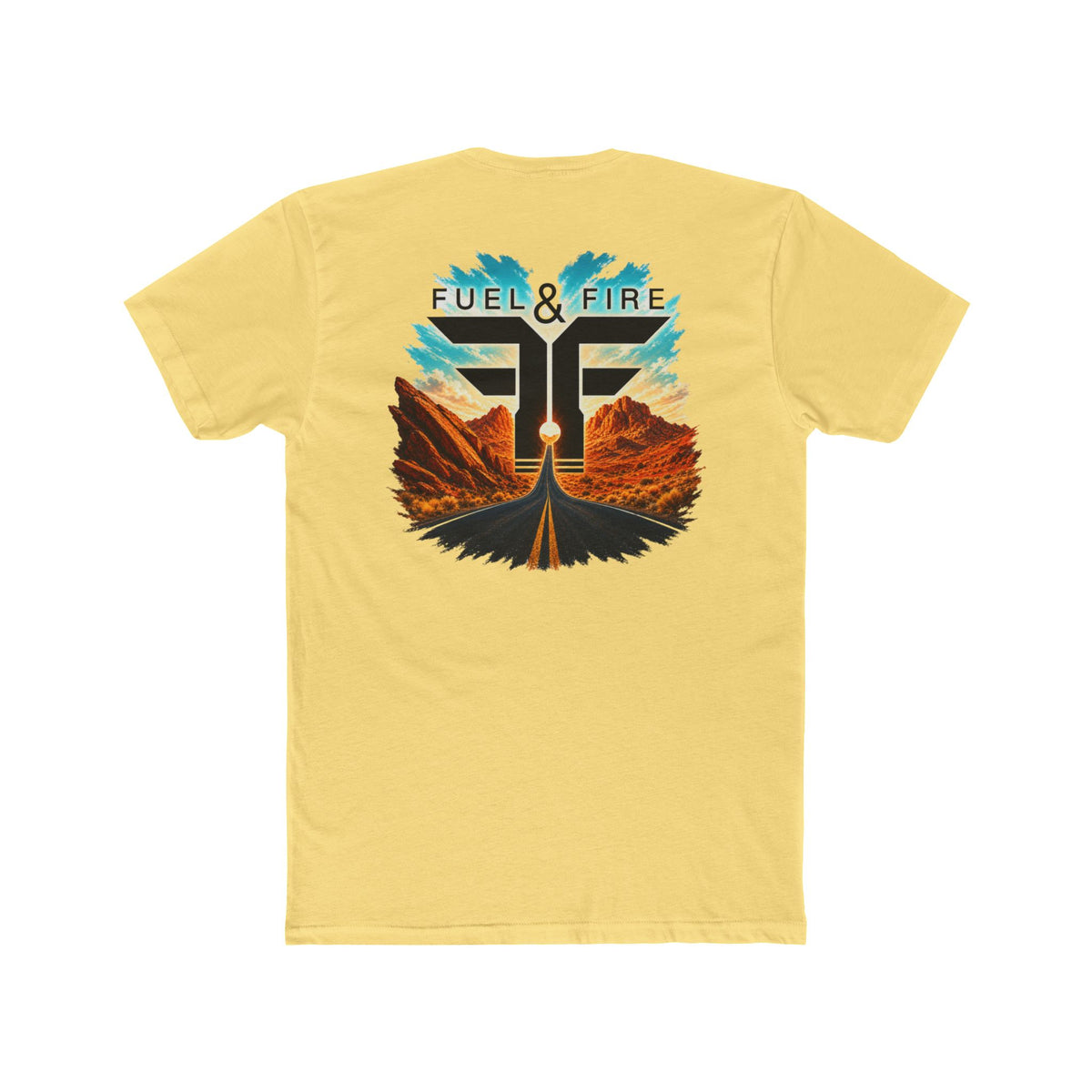 Fuel & Fire Road Trip Graphic Tee — Vintage Desert Sunset T‑Shirt
