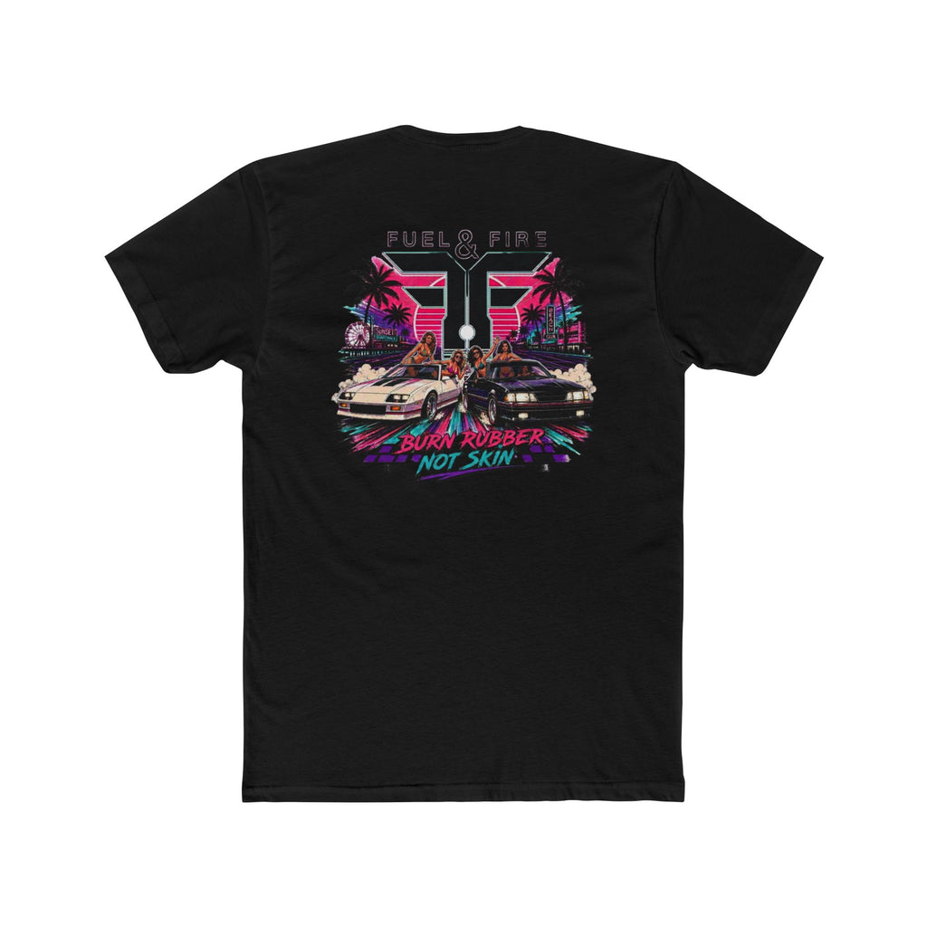 Retro 'Fuel & Fire' Racing T-Shirt — Vintage 80s Miami Car Tee