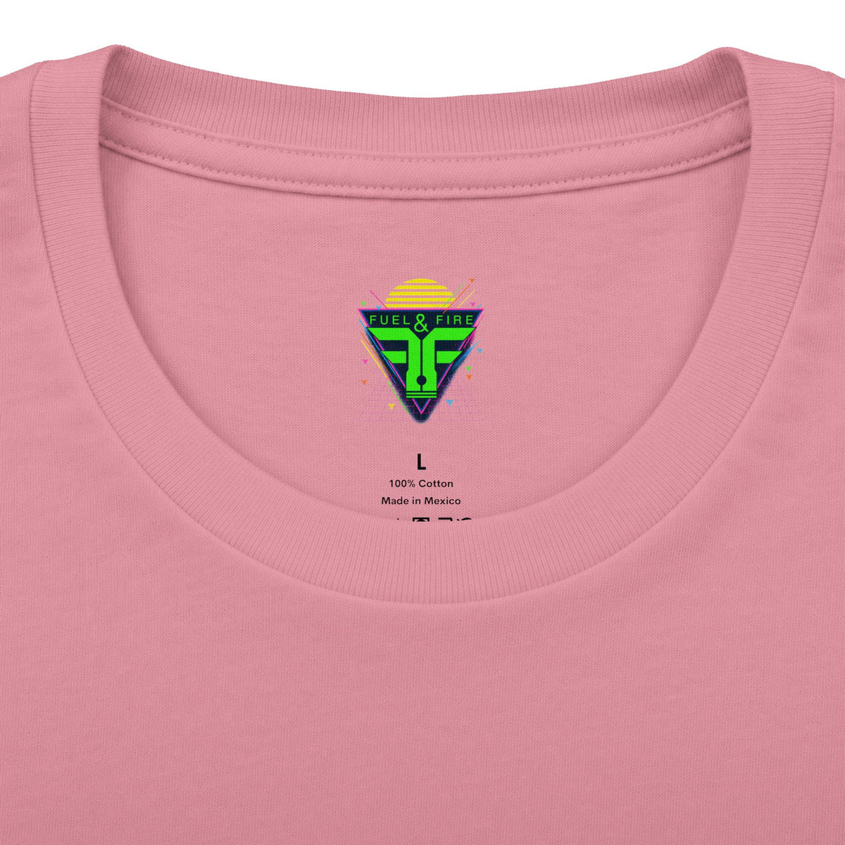 Retro Sunset Nero Rossa Car Tee — Palm Trees, Engine & "Burn Rubber Not Skin" Graphic