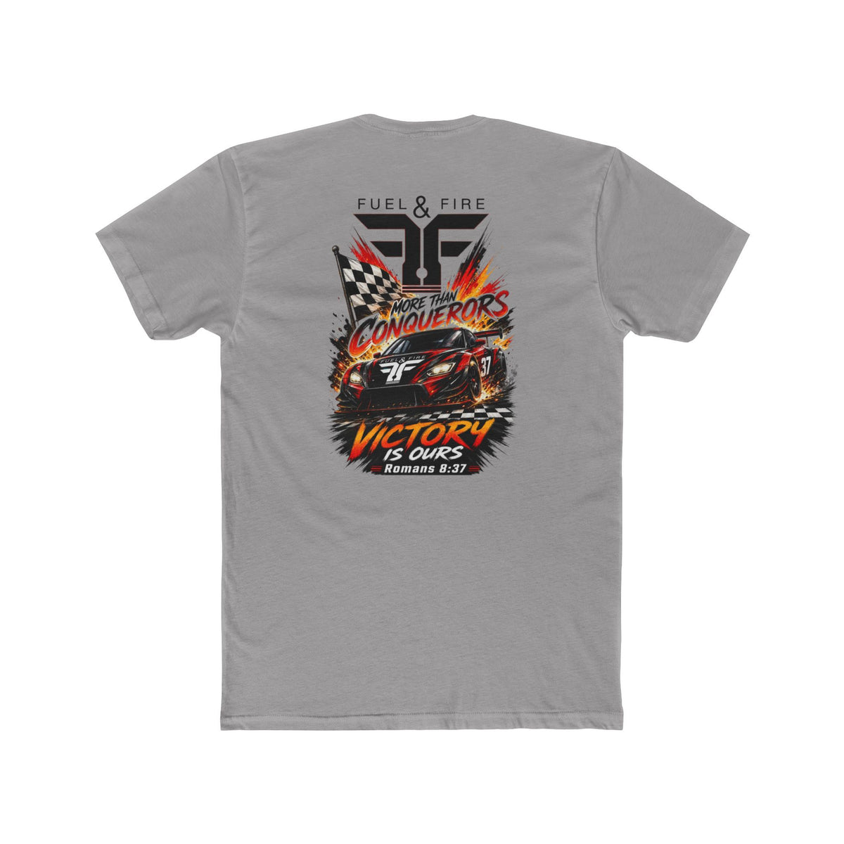 Racing Crew Tee — "Conquerors" Victory Car Graphic