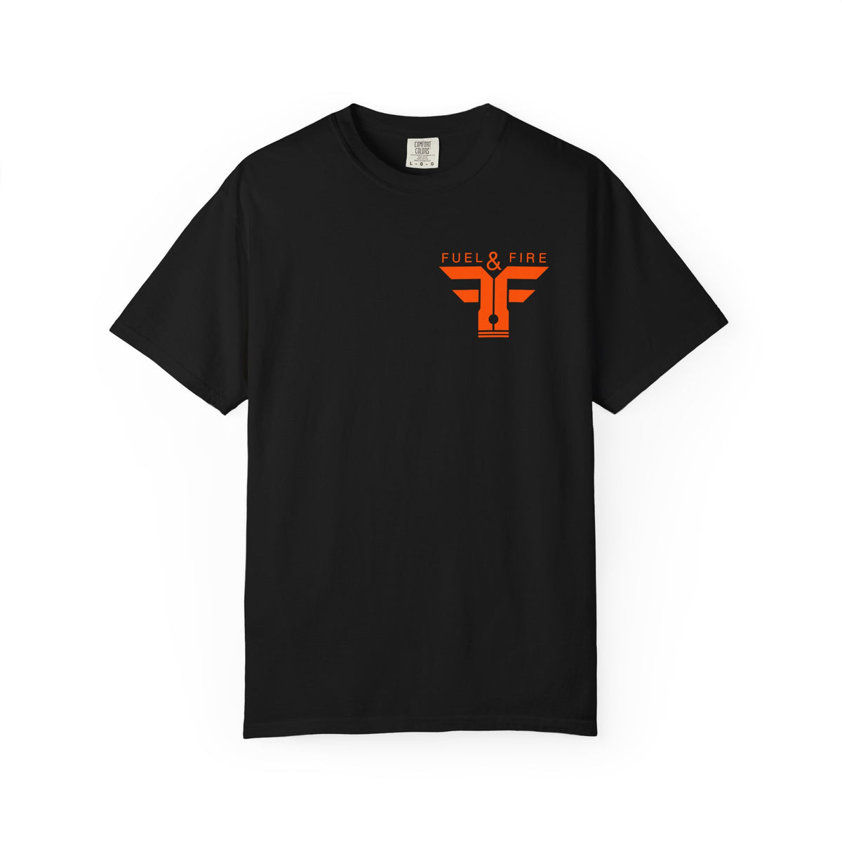 Fuel & Fire Car Graphic T-Shirt — Drift Racing Muscle Car Tee
