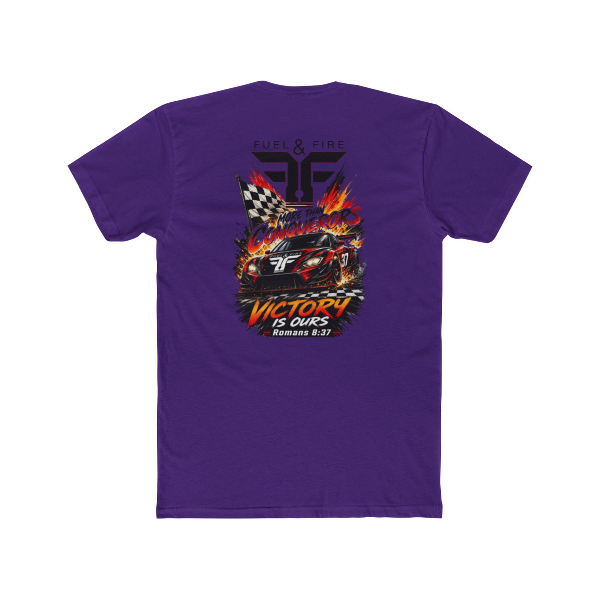 Racing Crew Tee — "Conquerors" Victory Car Graphic