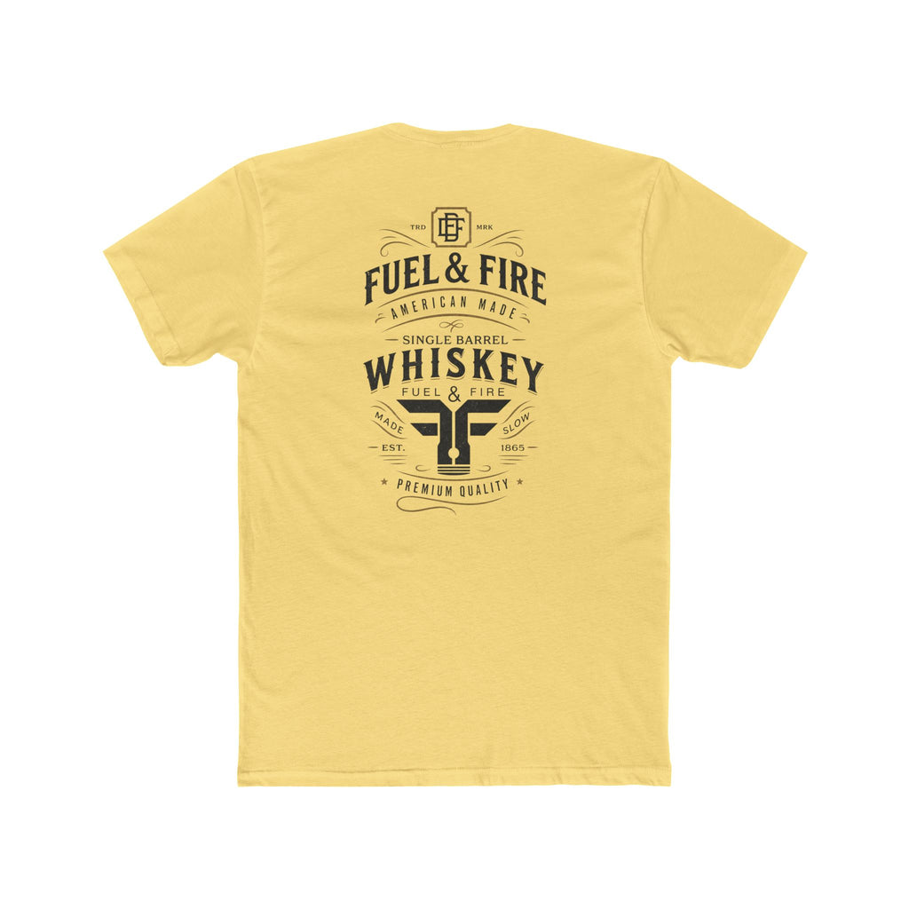 Fuel & Fire Whiskey Logo T-Shirt — Vintage Distillery Graphic Tee