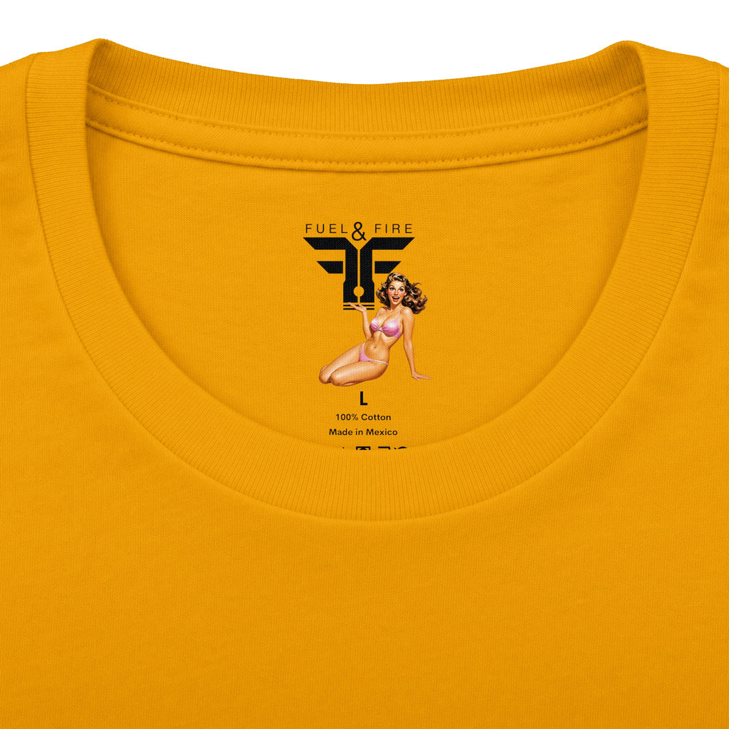 Fuel & Fire Sunset Racing T-Shirt — Retro Palm Beach Exotic Car Tee