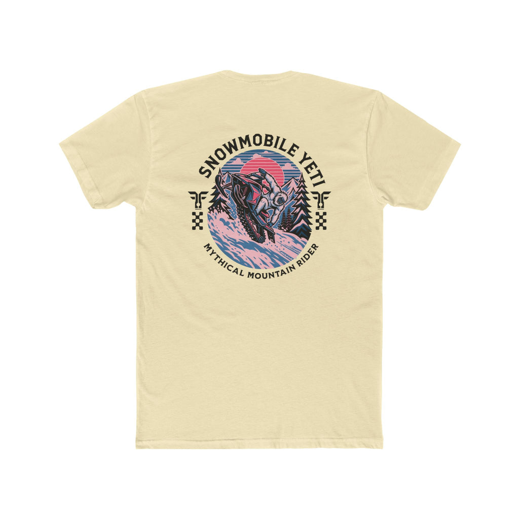 Snowmobile Yeti Tee — Mythical Mountain Riding T-Shirt