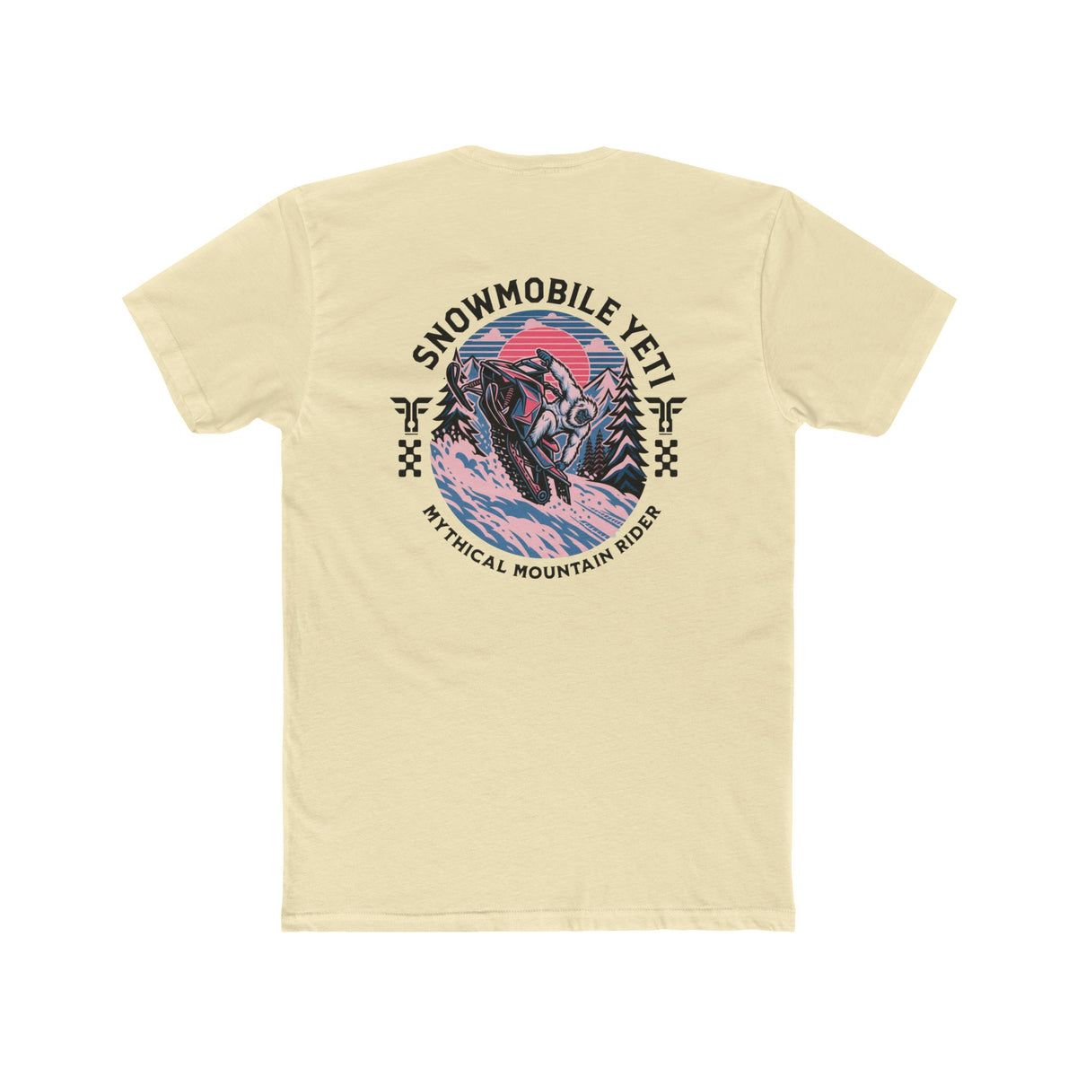 Snowmobile Yeti Tee — Mythical Mountain Riding T-Shirt