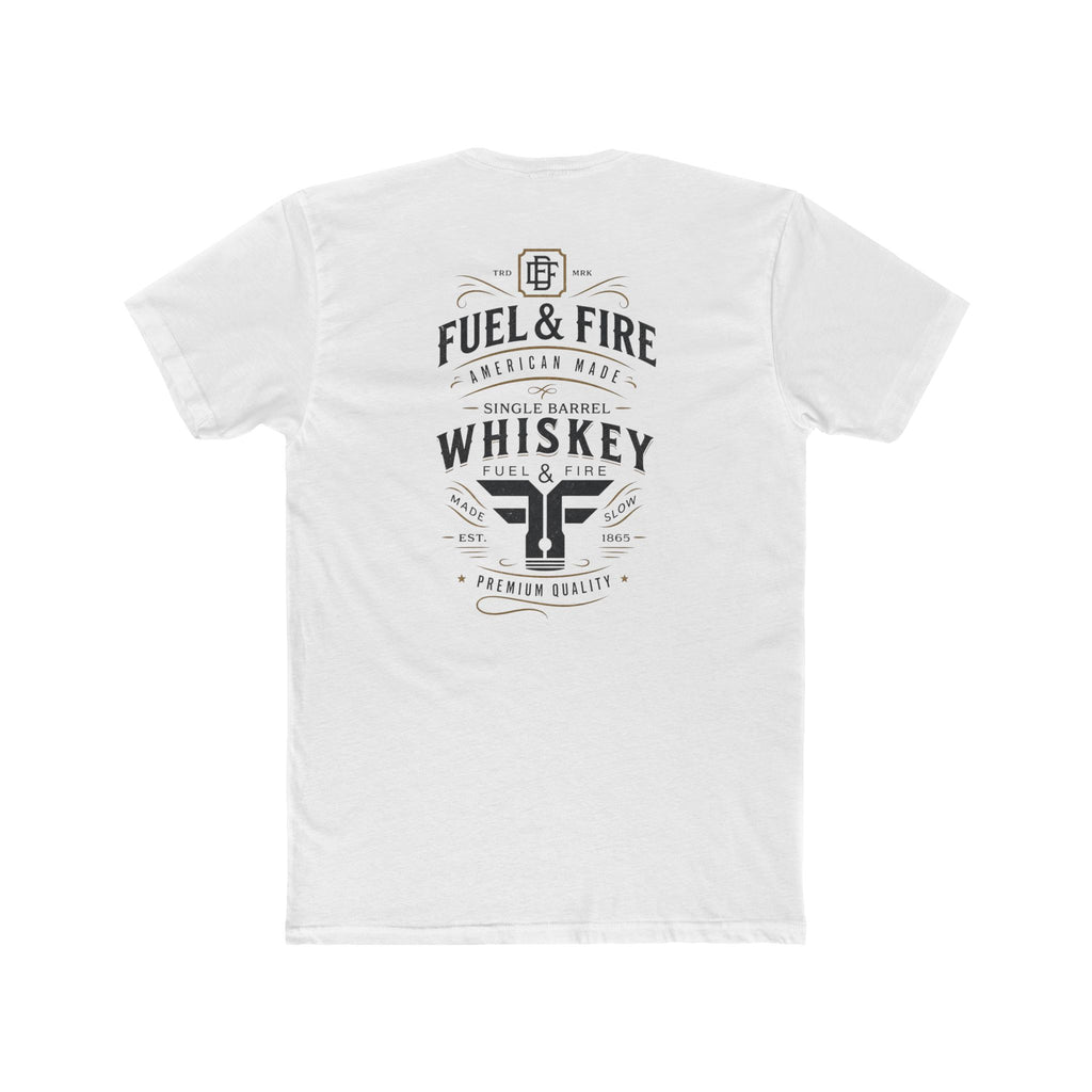 Fuel & Fire Whiskey Logo T-Shirt — Vintage Distillery Graphic Tee