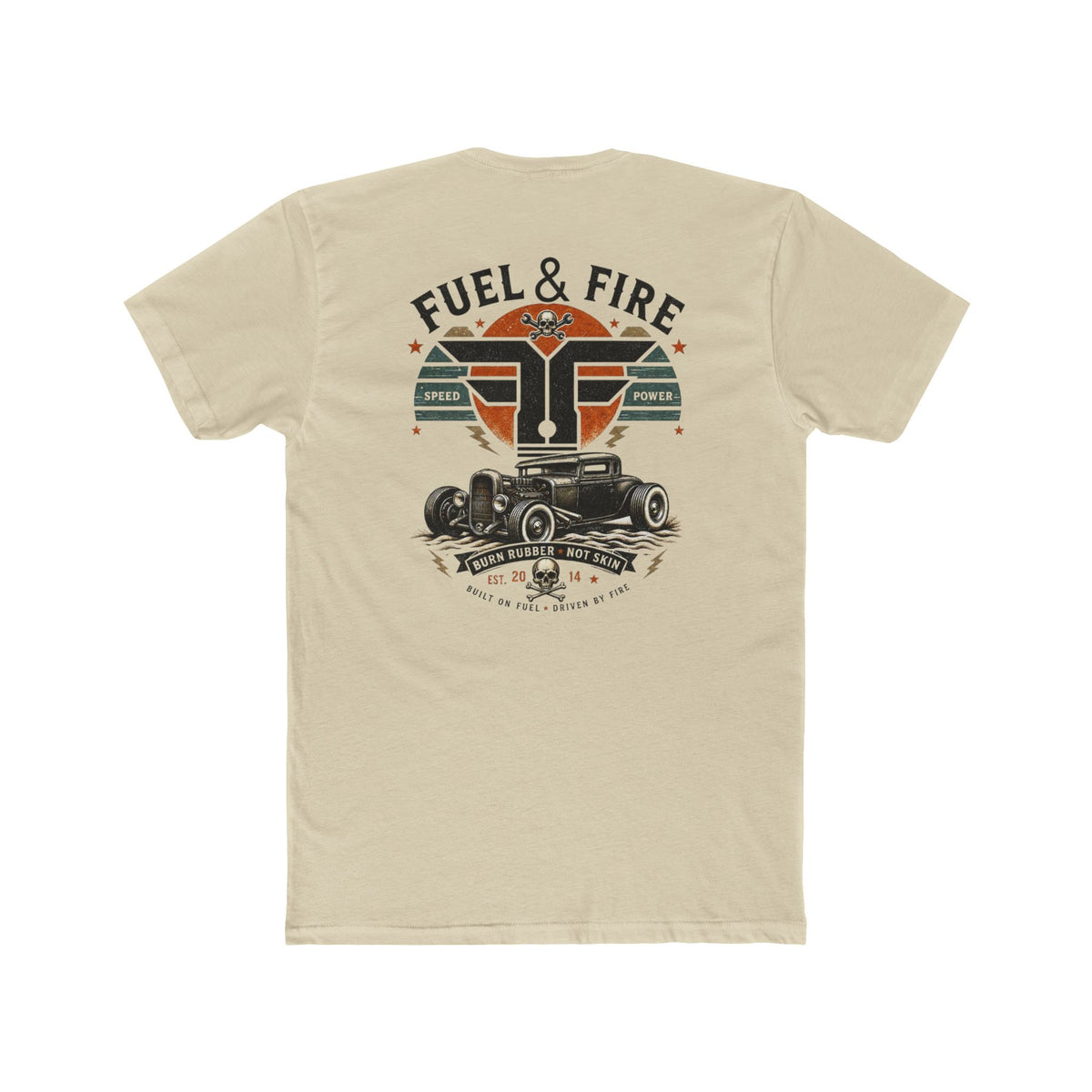 Fuel & Fire Bone Crusher Tee — Classic Hot Rod Graphic T-Shirt