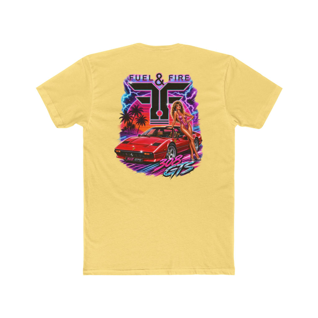 Fuel & Fire 308 GTS Retro Sports Car Tee