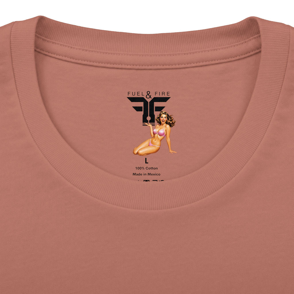 Drive-In Retro Tee — 'Fuel & Fire' Vintage Car Poster T-Shirt