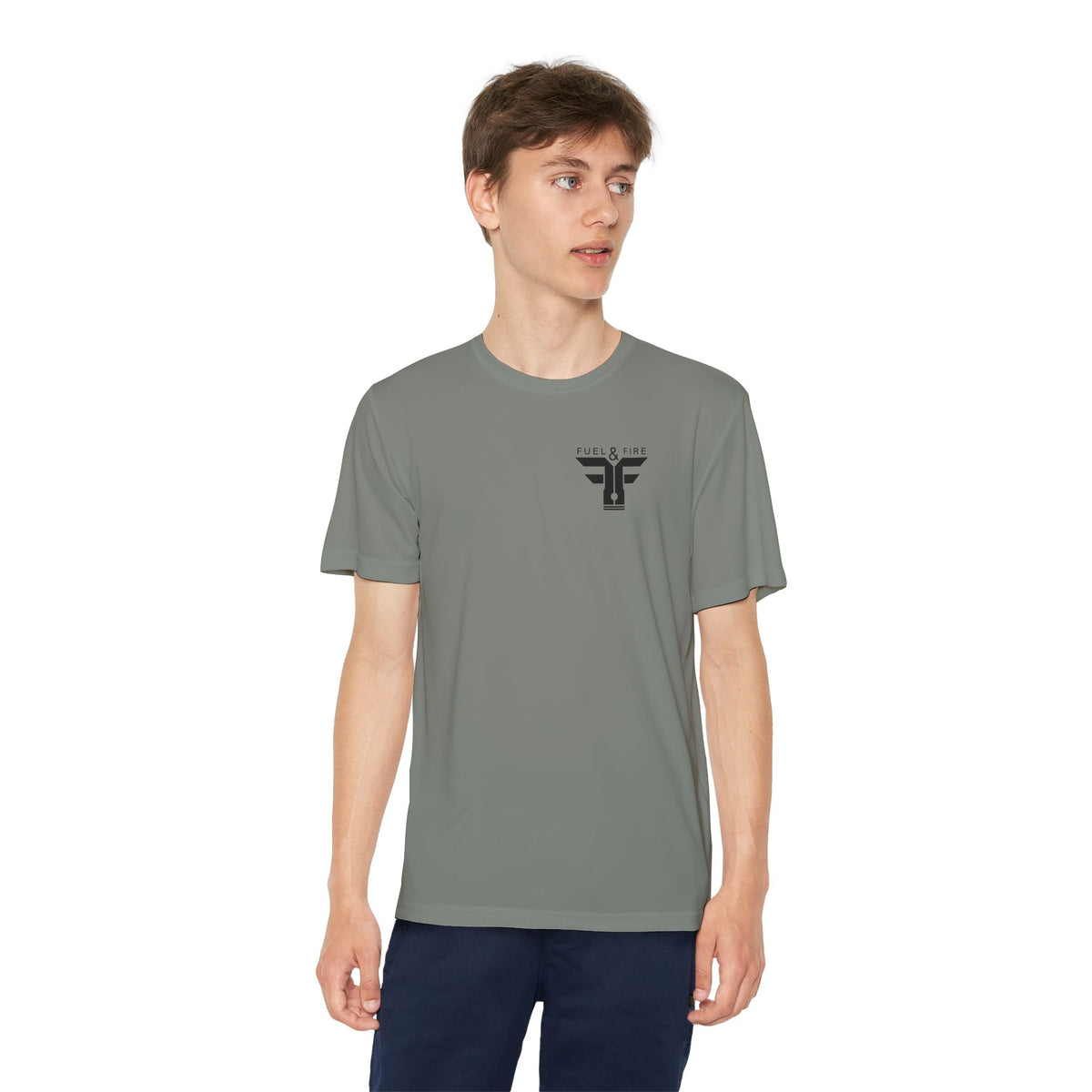 Youth Competitor Tee — 'Burn Rubber Not Skin' Racing Graphic Shirt