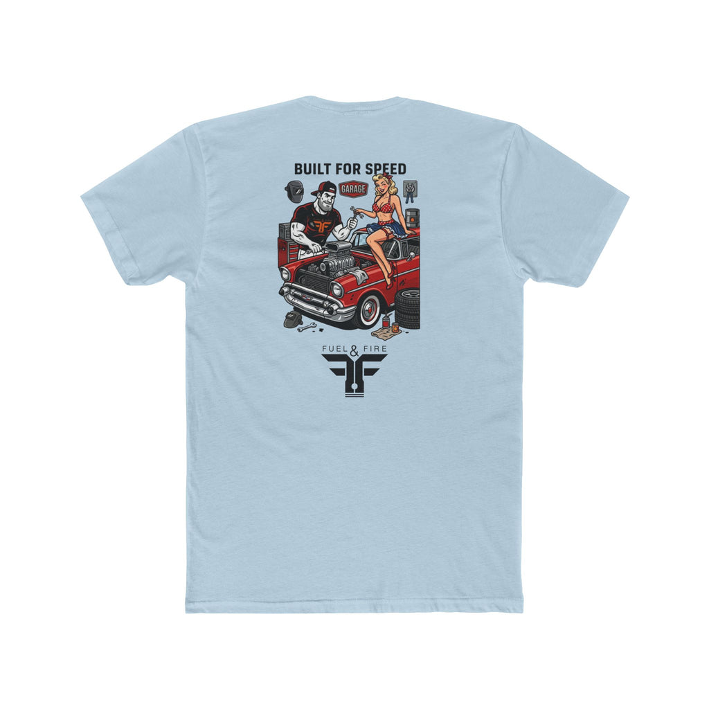 Big Block Bobby Garage— Vintage Hot Rod & Pin-Up Car Shirt