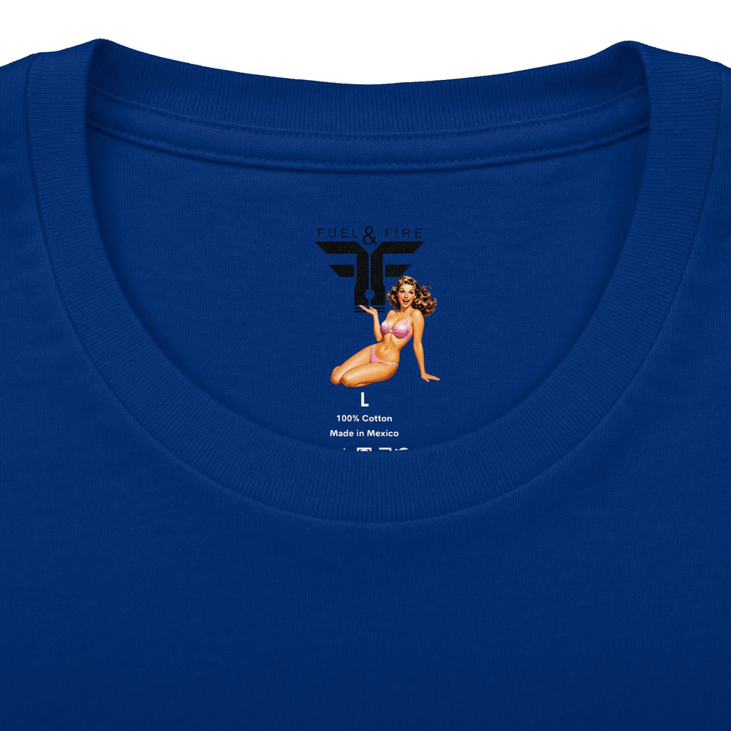 Drive-In Retro Tee — 'Fuel & Fire' Vintage Car Poster T-Shirt