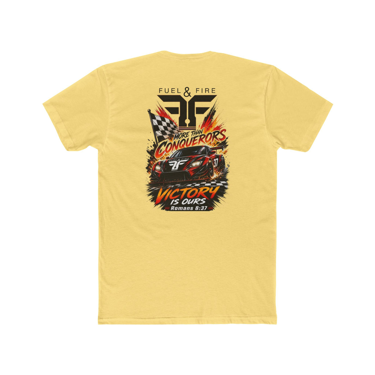 Racing Crew Tee — "Conquerors" Victory Car Graphic