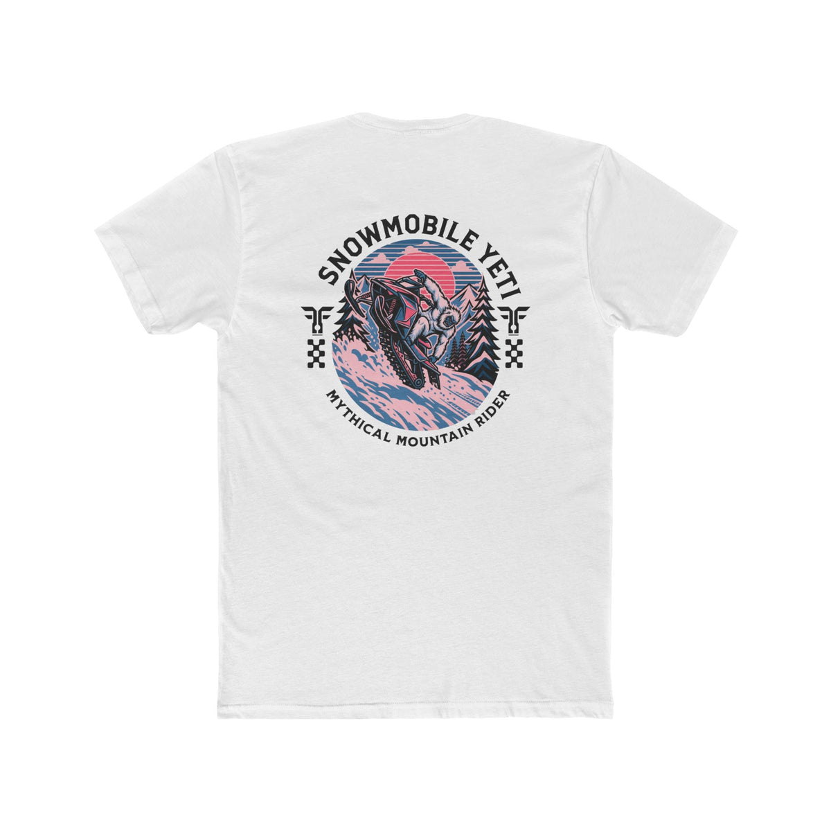 Snowmobile Yeti Tee — Mythical Mountain Riding T-Shirt