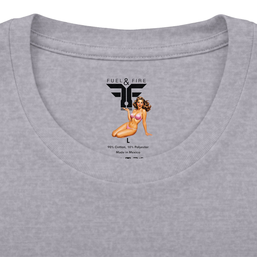 Fuel & Fire Muscle Car Tee — Honest Abe Hot Rod Graphic T-Shirt