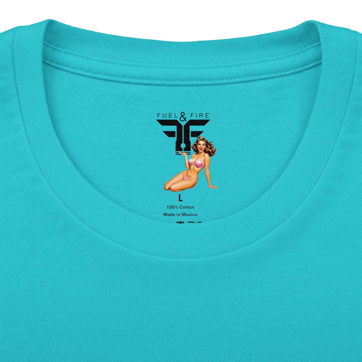 Drive-In Retro Tee — 'Fuel & Fire' Vintage Car Poster T-Shirt