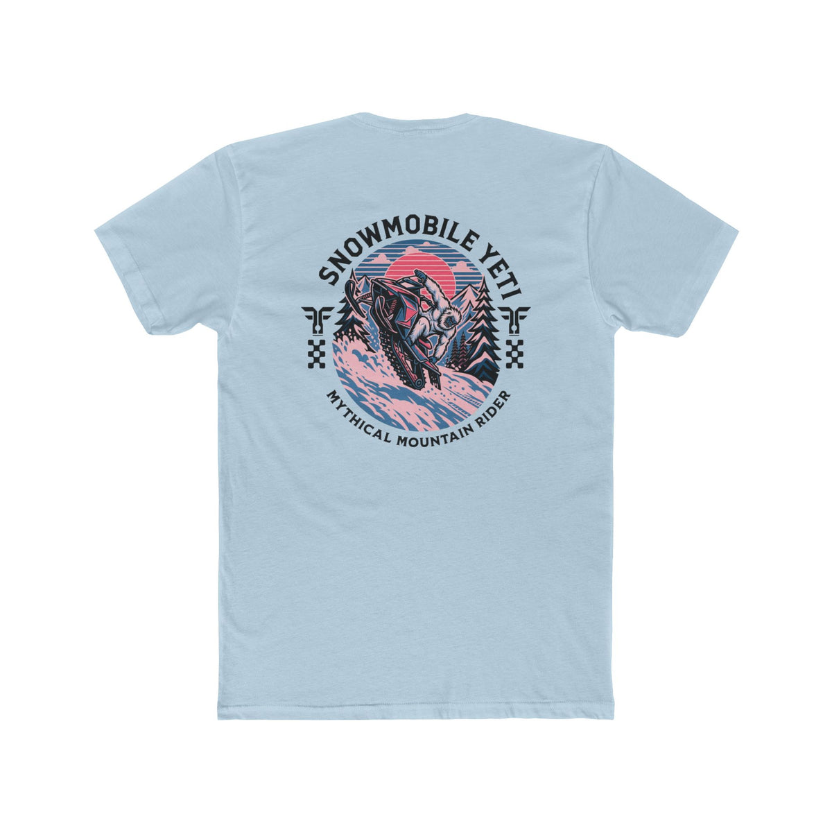 Snowmobile Yeti Tee — Mythical Mountain Riding T-Shirt