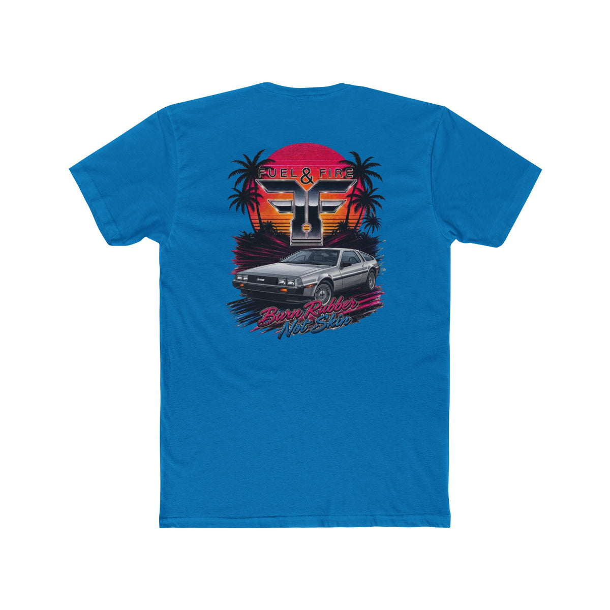 Retro Sunset 1.21 Gigawatts Tee — 'Rise & Ride' Vintage Palm Beach Graphic T-Shirt