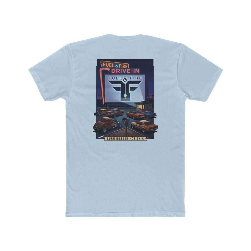 Drive-In Retro Tee — 'Fuel & Fire' Vintage Car Poster T-Shirt